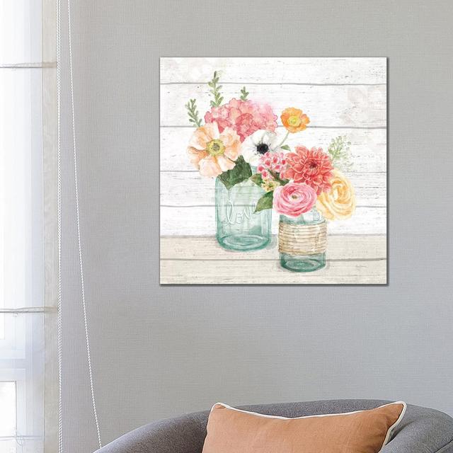 Pastel Flower Market XIII by Mary Urban - Wrapped Canvas Gallery-Wrapped Canvas Giclée Lily Manor Size: 66.04cm H x 66.04cm W x 3.81cm D on Productcaster.