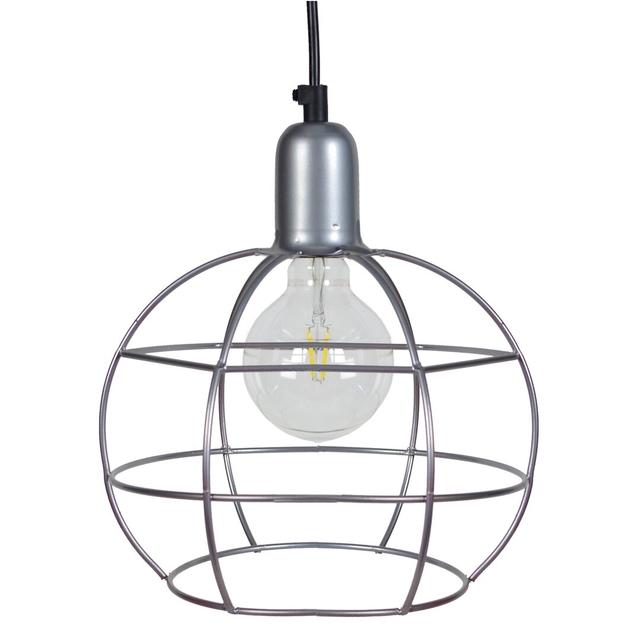 Carina 1 - Light Lantern Pendant House of Hampton Shade Colour: Silver on Productcaster.