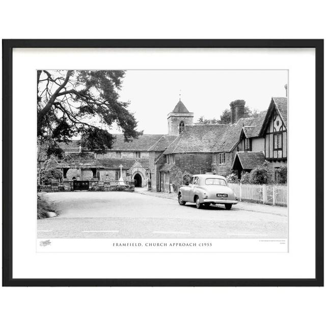 Framfield, Church Approach C1955 by Francis Frith - Single Picture Frame Print The Francis Frith Collection Size: 60cm H x 80cm W x 2.3cm D on Productcaster.