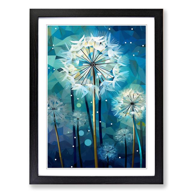 Dandelion Cubism - Print Marlow Home Co. Format: Black, Size: 64" H x 46" W x 2" D on Productcaster.