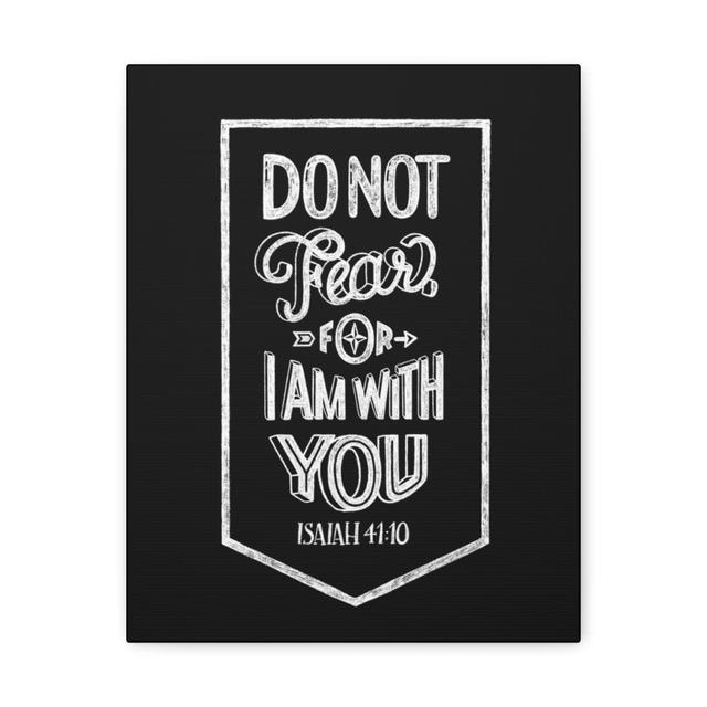 I Am with You Isaiah 41:10 - Wrapped Canvas Typography Blue Elephant Size: 36cm H x 28cm W on Productcaster.