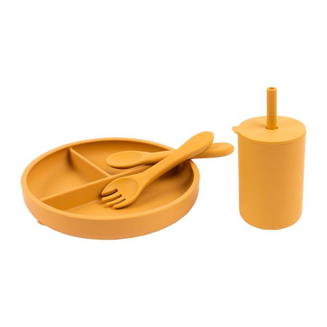 4 Piece Dinnerware Set (Set of 4) Tiny Dining Colour: Yellow on Productcaster.