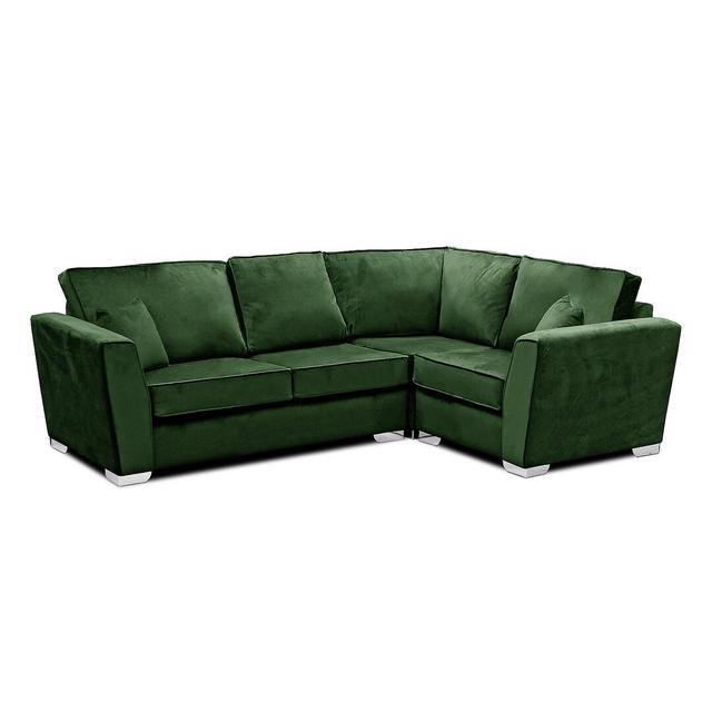 Quade Reversible Modular Corner Sofa Fairmont Park Upholstery Colour: Emerald Green, Orientation: Right Hand Facing on Productcaster.