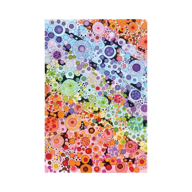 Circles by Jan Matthews - Wrapped Canvas Graphic Art Metro Lane Size: 45.72cm H x 30.48cm W x 1.905cm D on Productcaster.