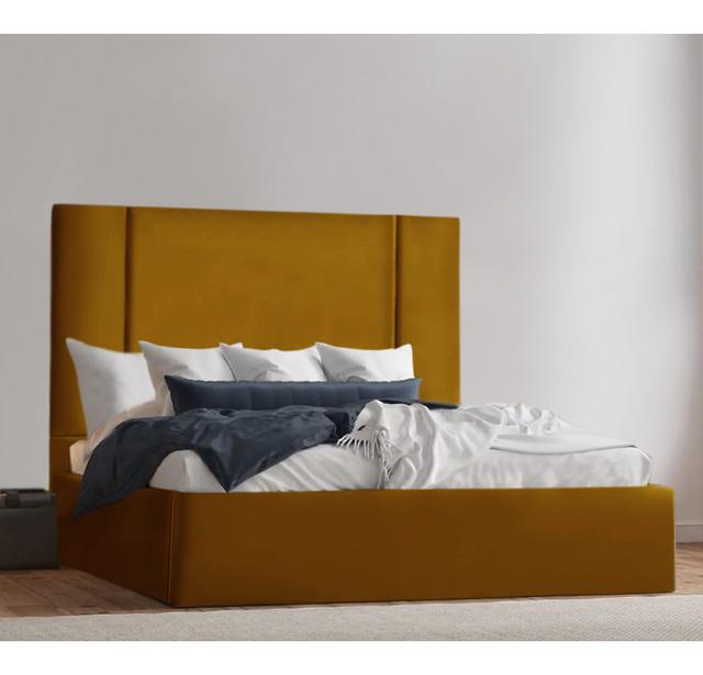 Angustain Upholstered Bed Fairmont Park Size: Double (4'6), Upholstery: Turmeric on Productcaster.