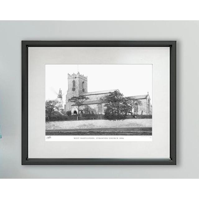 'West Hartlepool, Stranton Church 1886' - Picture Frame Photograph Print on Paper The Francis Frith Collection Size: 40cm H x 50cm W x 2.3cm D on Productcaster.