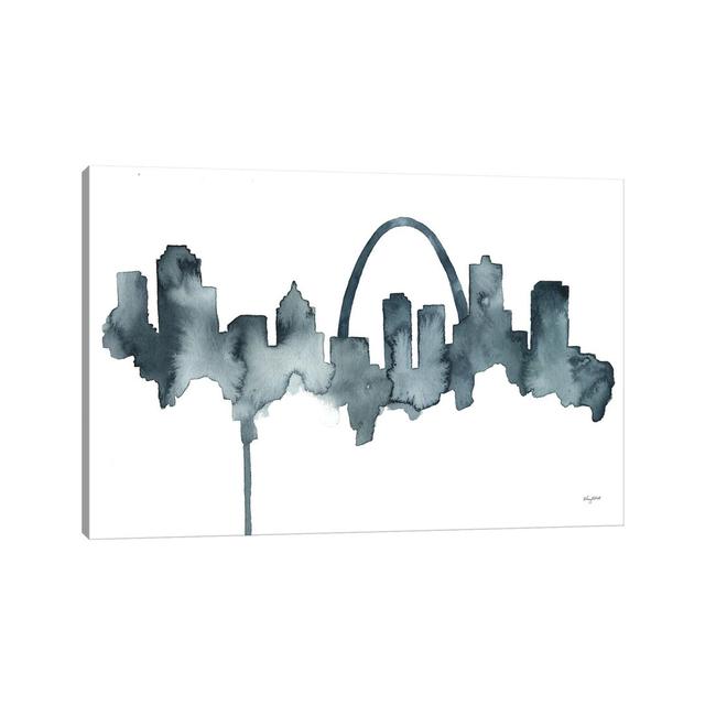 St Louis Skyline by Kelsey McNatt - Wrapped Canvas Painting ClassicLiving Size: 101.6cm H x 152.4cm W x 3.81cm D on Productcaster.