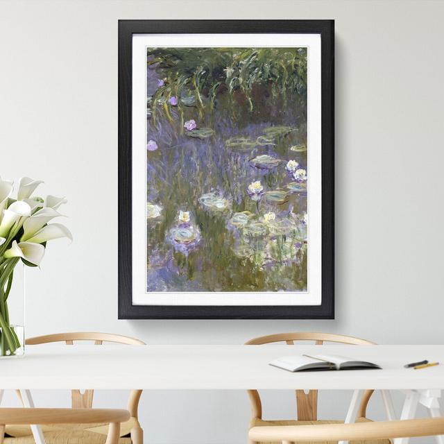 Water Lilies Lily Pond Vol.25 by Claude Monet - Picture Frame Painting East Urban Home Size: 65cm H x 48cm W x 2cm D, Frame Option: Black on Productcaster.