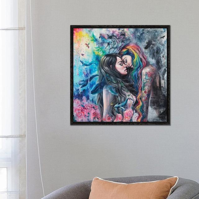 Colourful Me by Tanya Shatseva - Painting on Canvas 17 Stories Size: 66.04cm H x 66.04cm W x 3.81cm D, Format: Black Framed on Productcaster.