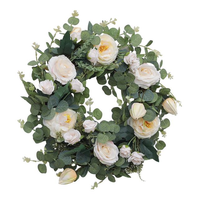 Faux 40cm Wreath The Seasonal Aisle on Productcaster.