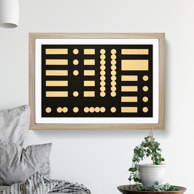 Composition Vol.4 by Sophie Taeuber-Arp - Picture Frame Graphic Art on MDF East Urban Home Size: 36cm H x 48cm W x 2cm D, Frame Option: Oak Framed on Productcaster.