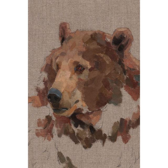 Big Bear III - Wrapped Canvas Painting Union Rustic Size: 122cm H x 81cm W x 3.8cm D on Productcaster.