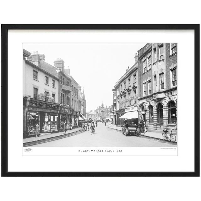 'Rugby, Market Place 1932' by Francis Frith - Picture Frame Photograph Print on Paper The Francis Frith Collection Size: 60cm H x 80cm W x 2.3cm D, Co on Productcaster.