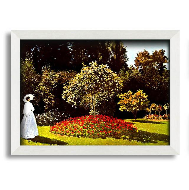 Woman in the Park with Poppies by Claude Monet - Single Picture Frame Art Prints Ophelia & Co. Size: 59.7cm H x 84.1cm W on Productcaster.