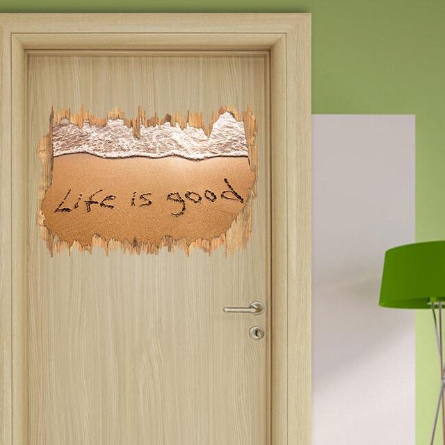 Wandtattoo Schrift im Sand Life is Good East Urban Home on Productcaster.