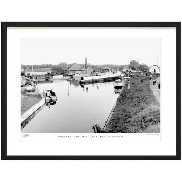 'Norbury Junction, Canal Junction C1955' - Picture Frame Photograph Print on Paper The Francis Frith Collection Size: 40cm H x 50cm W x 2.3cm D on Productcaster.