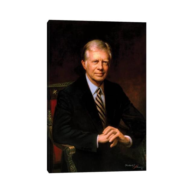 Presidential Portrait of Jimmy Carter - Wrapped Canvas Photograph ClassicLiving Size: 30.48cm H x 20.32cm W x 1.905cm D on Productcaster.