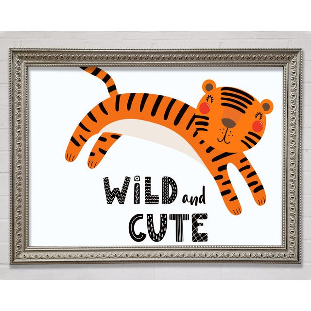 Wild And Cute Tiger Framed Print Bright Star Size: 21cm H x 29.7cm W x 3cm D on Productcaster.