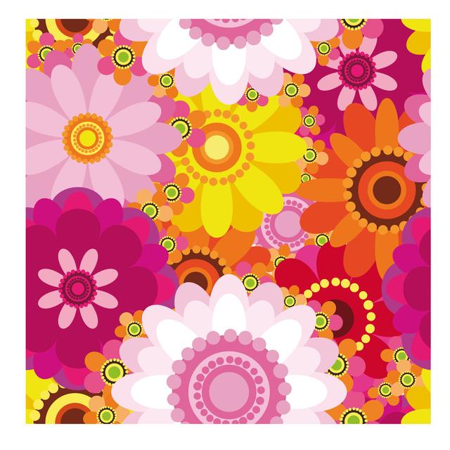 Perkasie Seamless Floral Background by OlgaYakovenko - Print ClassicLiving Size: 30cm H x 30cm W x 3.8cm D on Productcaster.