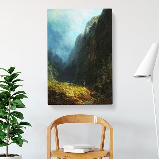 High Valley by Carl Spitzweg - Wrapped Canvas Painting East Urban Home Size: 60cm H x 40cm W x 3cm D on Productcaster.