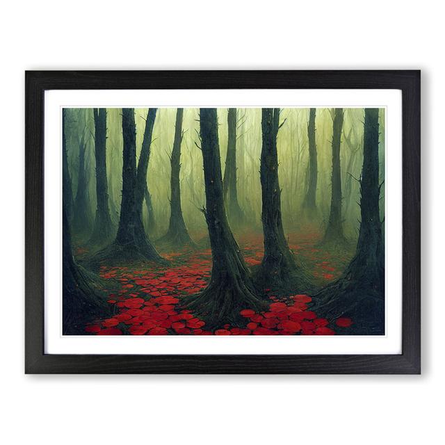 Beaming Forest - Picture Frame Graphic Art Union Rustic Size: 46cm H x 64cm W x 2cm D, Format: Black on Productcaster.