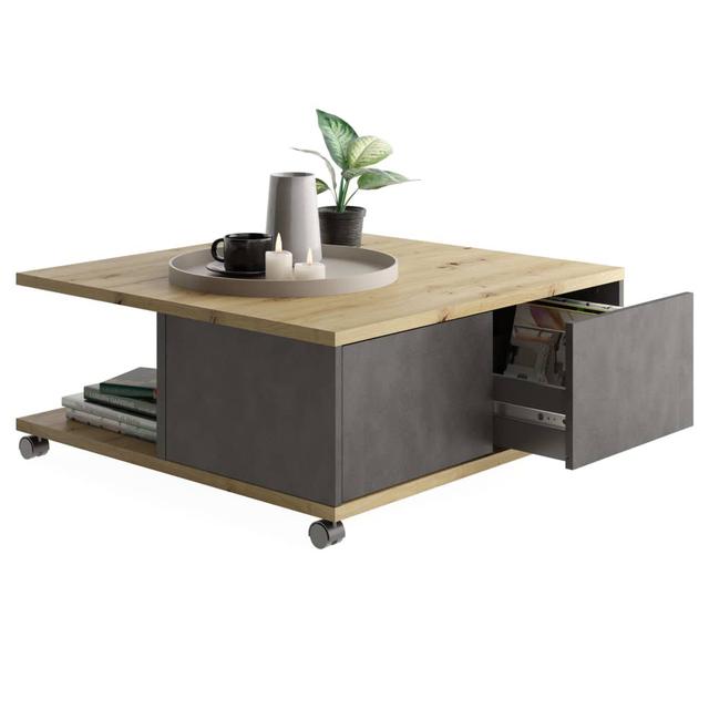 Greigh Extendable Wheel Coffee Table with Storage 17 Stories on Productcaster.