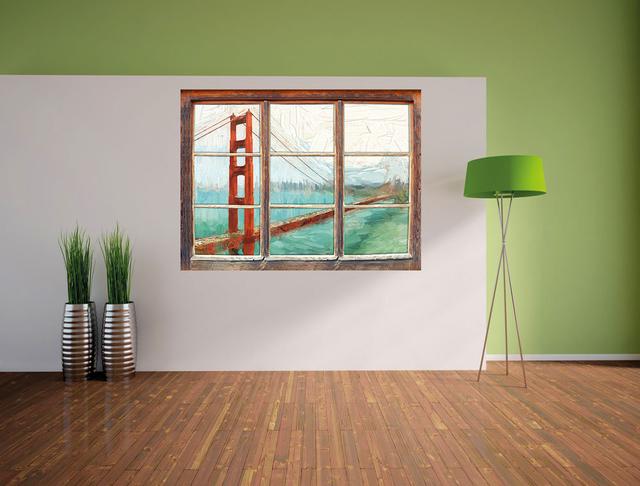 Wandtattoo Golden Gate Bridge in San Francisco East Urban Home Größe: 62cm H x 92cm B on Productcaster.