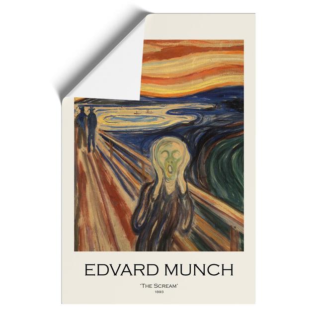 The Scream by Edvard Munch - Unframed Painting East Urban Home Size: 59cm H x 42cm W x 0.1cm D on Productcaster.