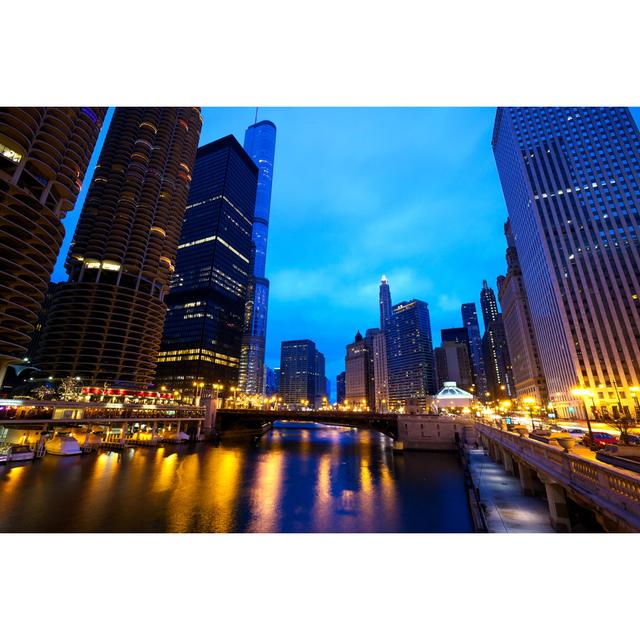 Chicago River - Wrapped Canvas Art Prints 17 Stories Size: 50cm H x 75cm W x 1.8cm D on Productcaster.