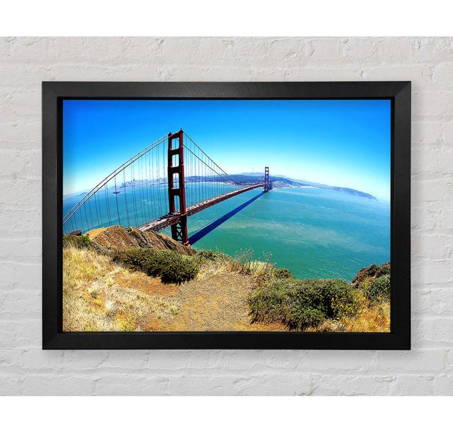 Golden Gate Bridge Days Framed Print Ebern Designs Size: 59.7cm H x 84.1cm W on Productcaster.