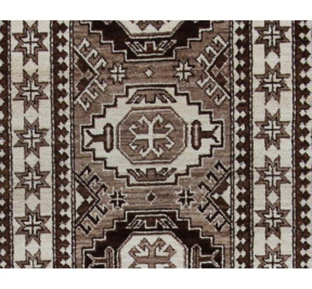 Alexendra Handwoven 100% Wool Grey/Black/Brown Rug Latitude Vive on Productcaster.