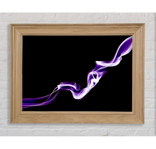 Purple Silk Framed Print Ivy Bronx Size: 59.7cm H x 84.1cm W on Productcaster.