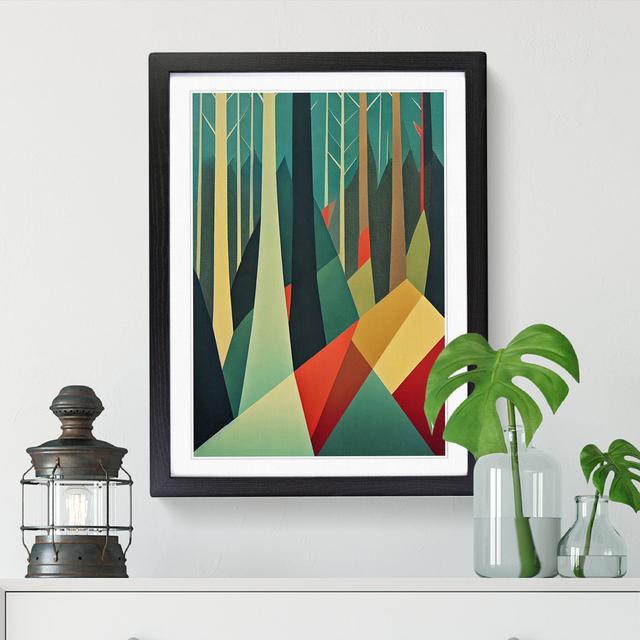 Forest Mid Century Style Vol.2 Alpen Home Size: 46cm H x 34cm W x 2cm D, Format: Walnut Framed on Productcaster.