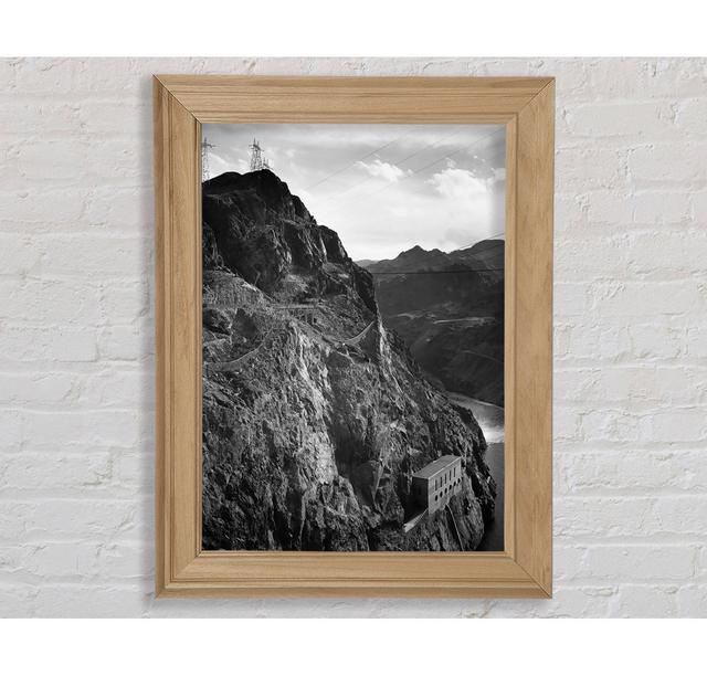 Ansel Adams Cliffs Above Boulder Dam Framed Print Union Rustic Format: Natural Framed Paper, Size: 42cm H x 29.7cm W x 8cm D on Productcaster.