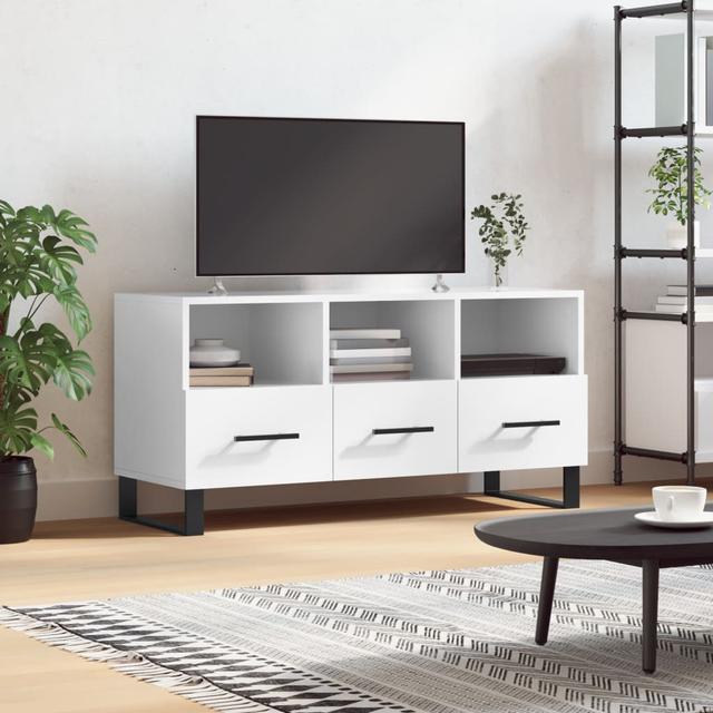 Melinson TV Stand for TVs up to 43" 17 Stories Colour: High Gloss White on Productcaster.