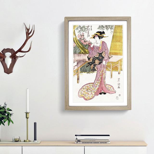 Beauty Otami by Utagawa Kunisada - Single Picture Frame Painting East Urban Home Frame Option: Oak Framed, Size: 33cm H x 24cm W x 2cm D on Productcaster.