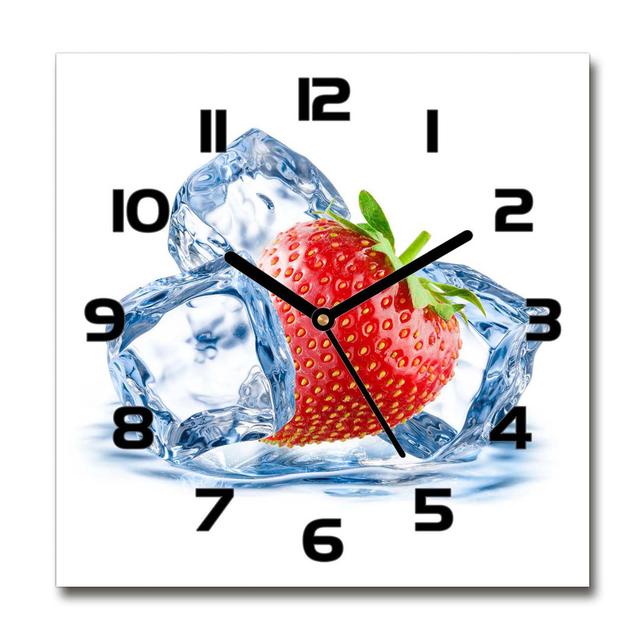 Hemkeus Strawberry with Ice Silent Wall Clock East Urban Home Colour: Black/Red/Blue on Productcaster.