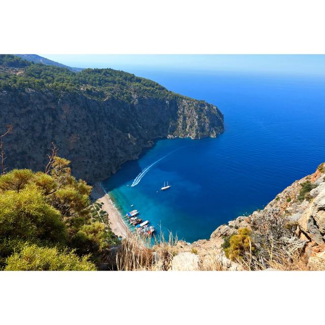 Butterfly Valley, Mugla - Wrapped Canvas Photograph Breakwater Bay Size: 51cm H x 76cm W x 3.8cm D on Productcaster.