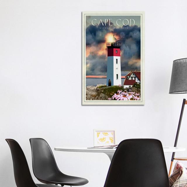 Cape Cod by Old Red Truck - Wrapped Canvas Print Breakwater Bay Size: 101.6cm H x 66.04cm W x 1.91cm D on Productcaster.