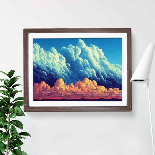 XH1022-643X Angelical Clouds - Single Picture Frame Painting Metro Lane Size: 25cm H x 34cm W x 2cm D, Frame Option: Walnut on Productcaster.