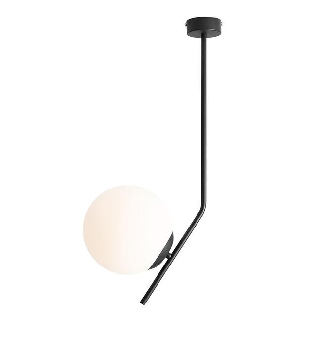 Pryor 1-Light 28cm Ceiling Lamp Corrigan Studio Size: 64cm H x 28cm W x 20cm D, Fixture Finish: Black on Productcaster.