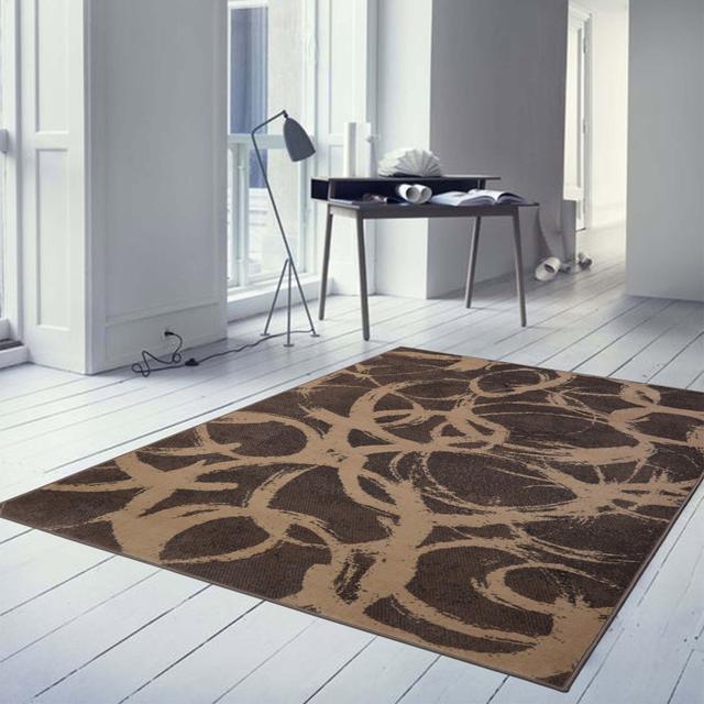 Modern Rug DESIGN 4093-CHOCO Ivy Bronx Rug Size: Rectangle 235 x 320cm on Productcaster.