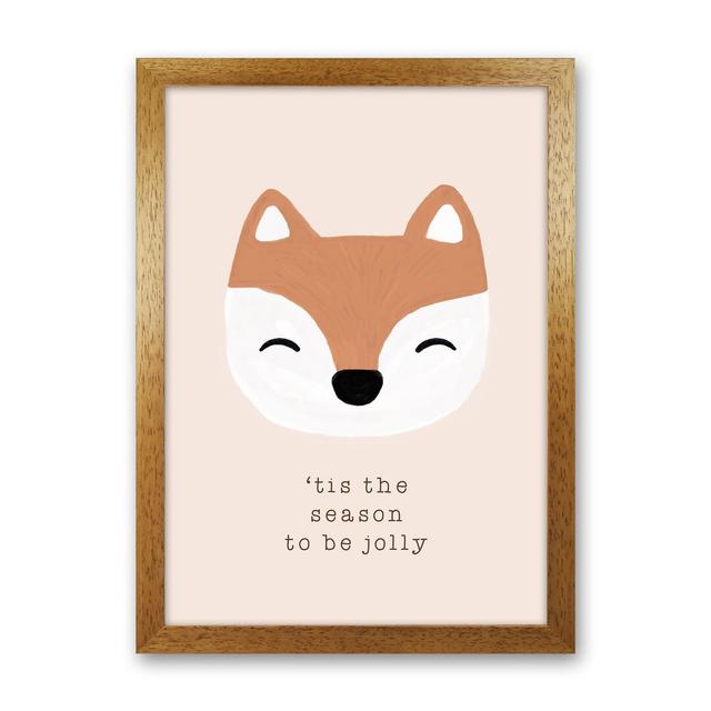 Tis The Season to Be Jolly - Graphic Art Print on Paper The Seasonal Aisle Size: 63cm H x 46cm W x 3cm D, Frame Option: Brown Framed on Productcaster.