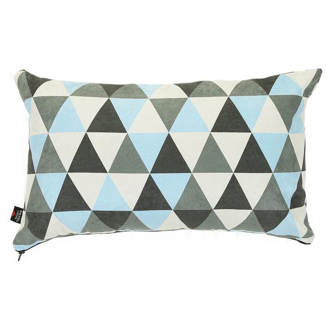 Migrati Geometric Rectangular Throw Cushion Ebern Designs Colour: Blue on Productcaster.