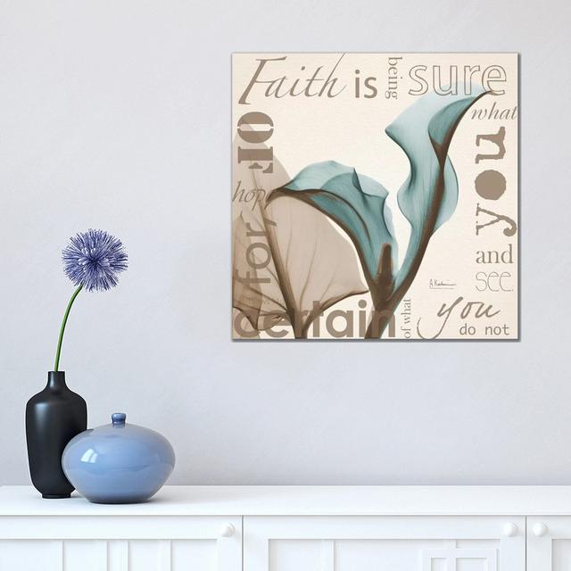 Calla Faith by Albert Koetsier - Wrapped Canvas Print Rosalind Wheeler Size: 45.72cm H x 45.72cm W x 1.91cm D on Productcaster.