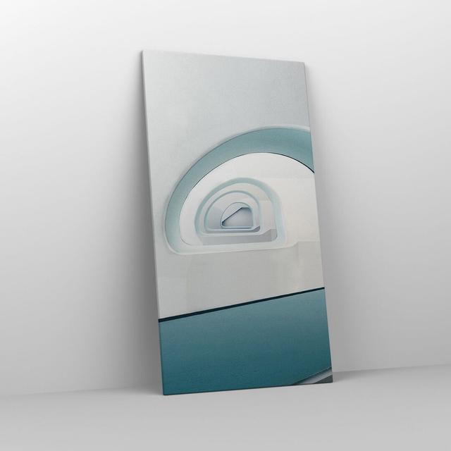 Three-Dimensional Modern Spiral - Wrapped Canvas Graphic Art Ebern Designs Size: 120cm H x 65cm W x 1.8cm D on Productcaster.