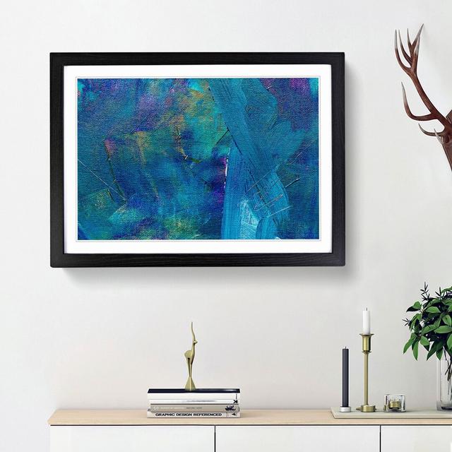 Abstract Art Painting Vol.232 by S.Johnson - Picture Frame Painting Print East Urban Home Frame Option: Black Framed, Size: 27cm H x 36cm W x 2cm D on Productcaster.