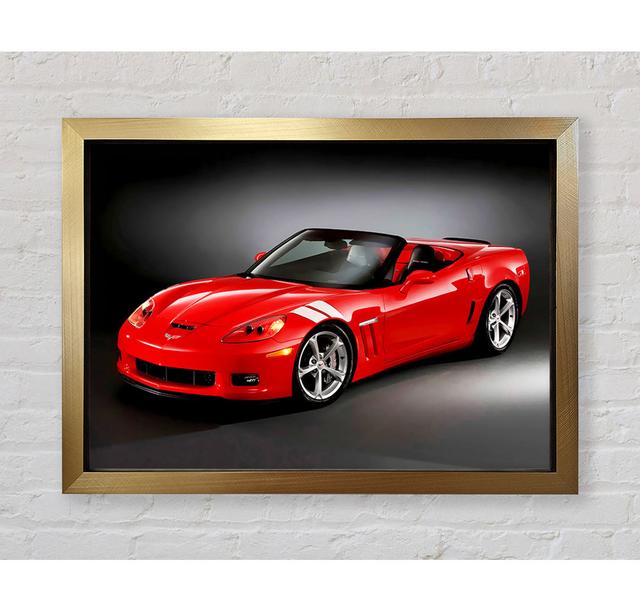 Dodge Viper Red - Single Picture Frame Art Prints Bright Star Size: 84.1cm H x 118.9cm W x 3.4cm D on Productcaster.