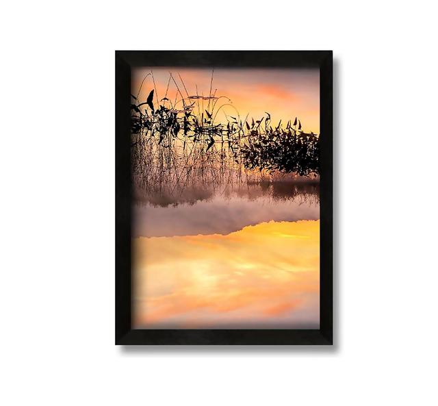 Winter Lake at Daybreak - Picture Frame Graphic Art on Canvas Brayden Studio Size: 30cm H x 21cm W x 10cm D on Productcaster.