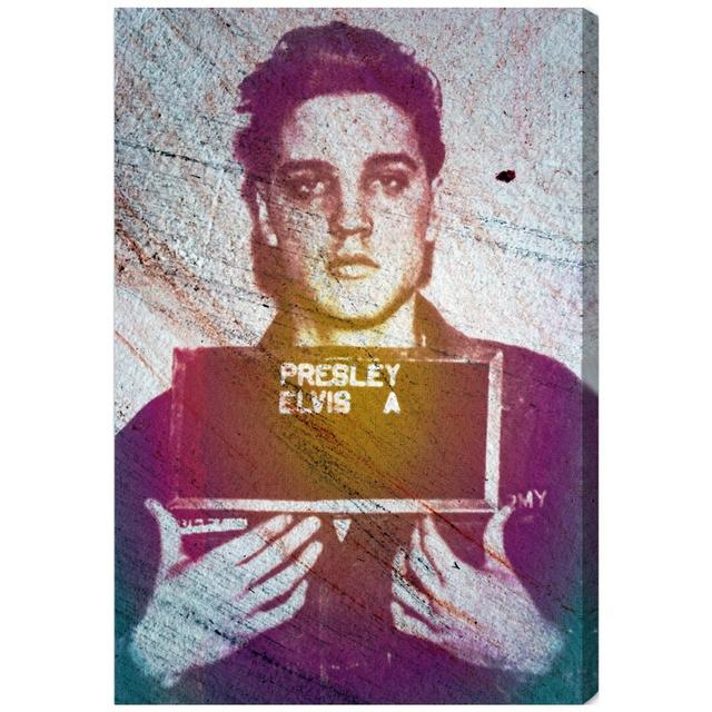 'Elvis Army ID' Photographic Print Wrapped on Canvas Oliver Gal Size: 38cm H x 25cm W on Productcaster.